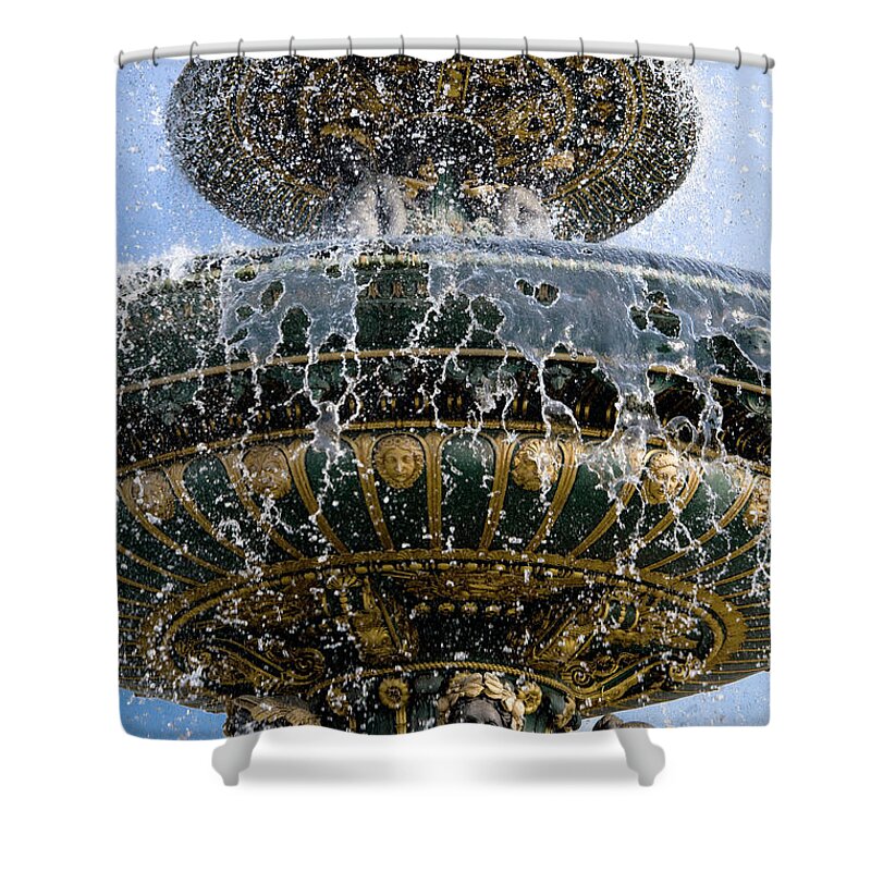 Spray Shower Curtain featuring the photograph Concode Fountain Spray by Keith Sherwood