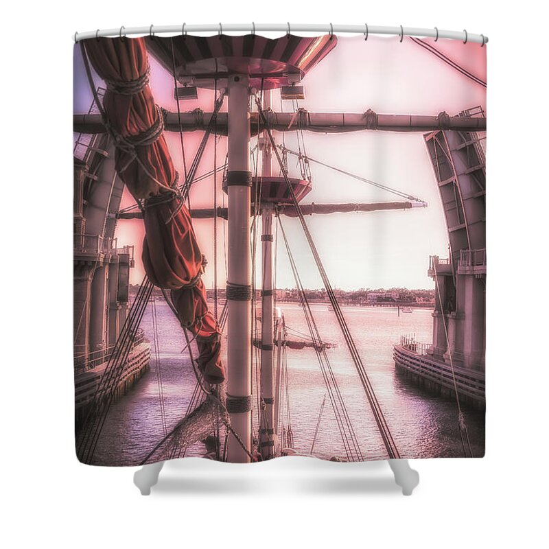 St Augustine Shower Curtain featuring the photograph Convergence by Joseph Desiderio