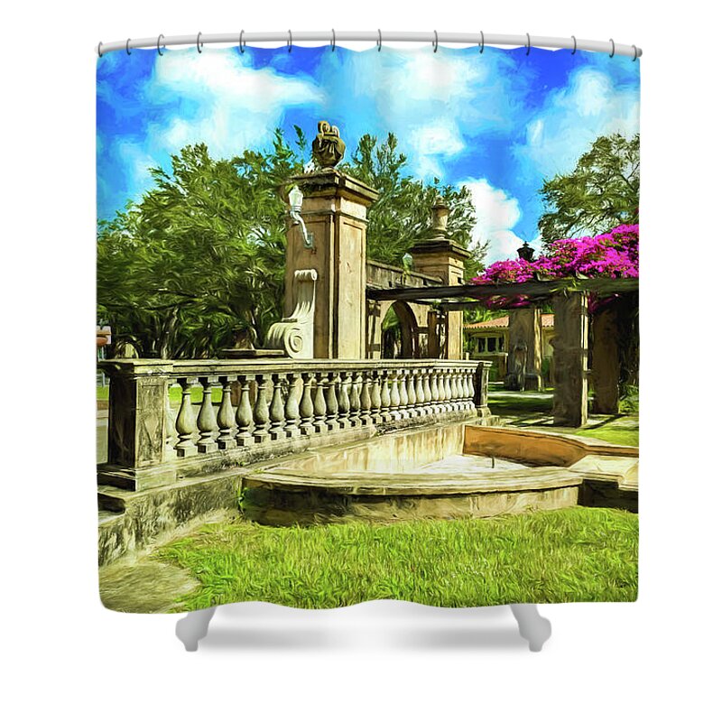 Florida Shower Curtain featuring the photograph Coral Gables Series 0034 by Carlos Diaz