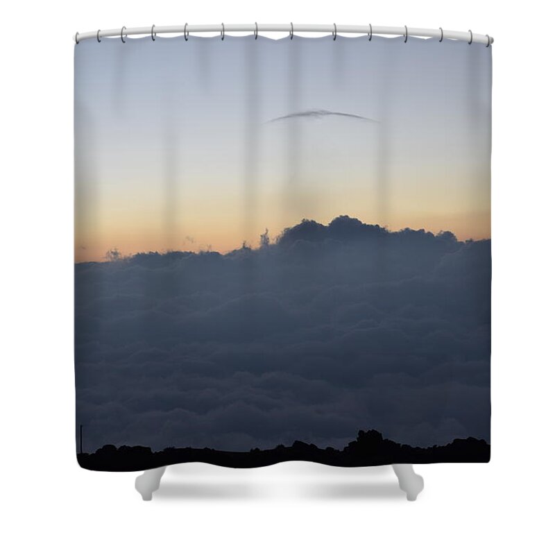 Aloha Shower Curtain featuring the photograph Cotton Clouds,Haleakala Summit, Maui by Bnte Creations