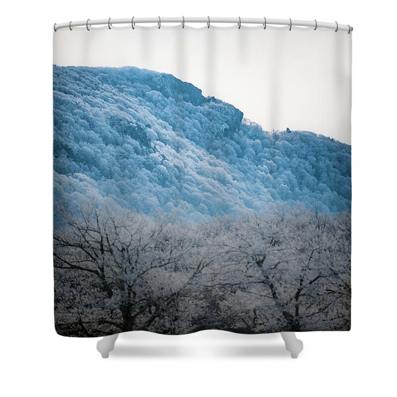Blue Ridge Shower Curtain featuring the photograph Cresting Wave by Mark Duehmig