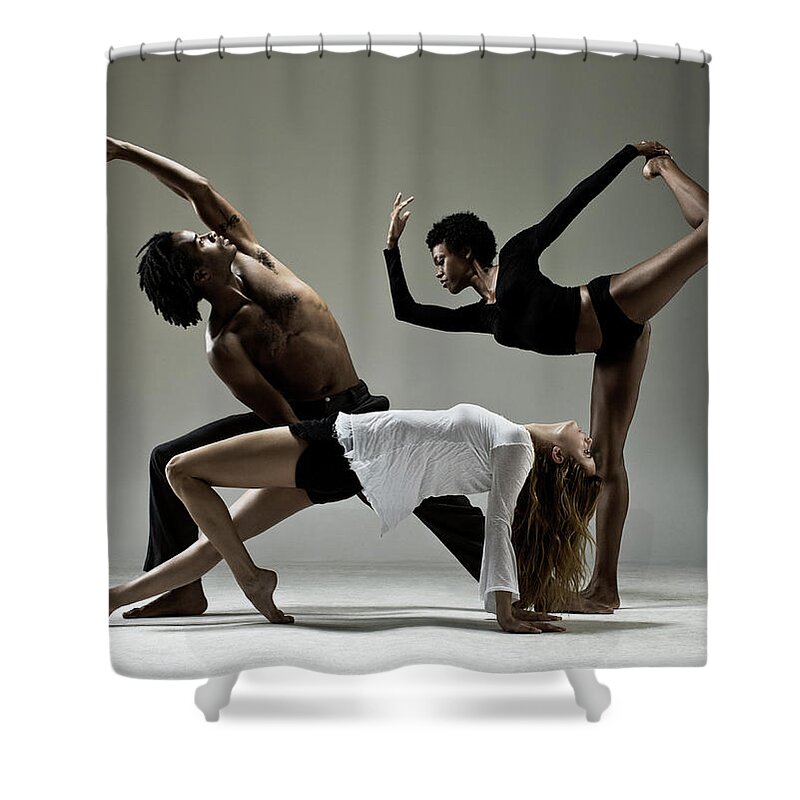 Ballet Dancer Shower Curtain featuring the photograph Dance Studio by Patrik Giardino