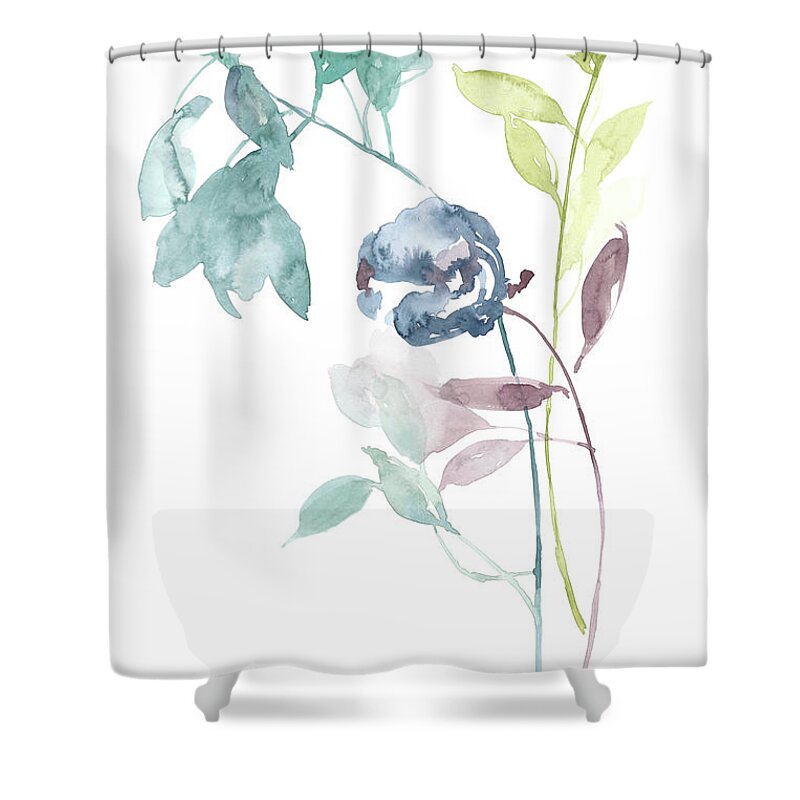 Botanical & Floral+flowers+other Shower Curtain featuring the painting Dancing In The Light I by Jennifer Goldberger
