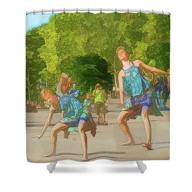Dancing Shower Curtain featuring the photograph Dancing in the Sun by Jessica Levant