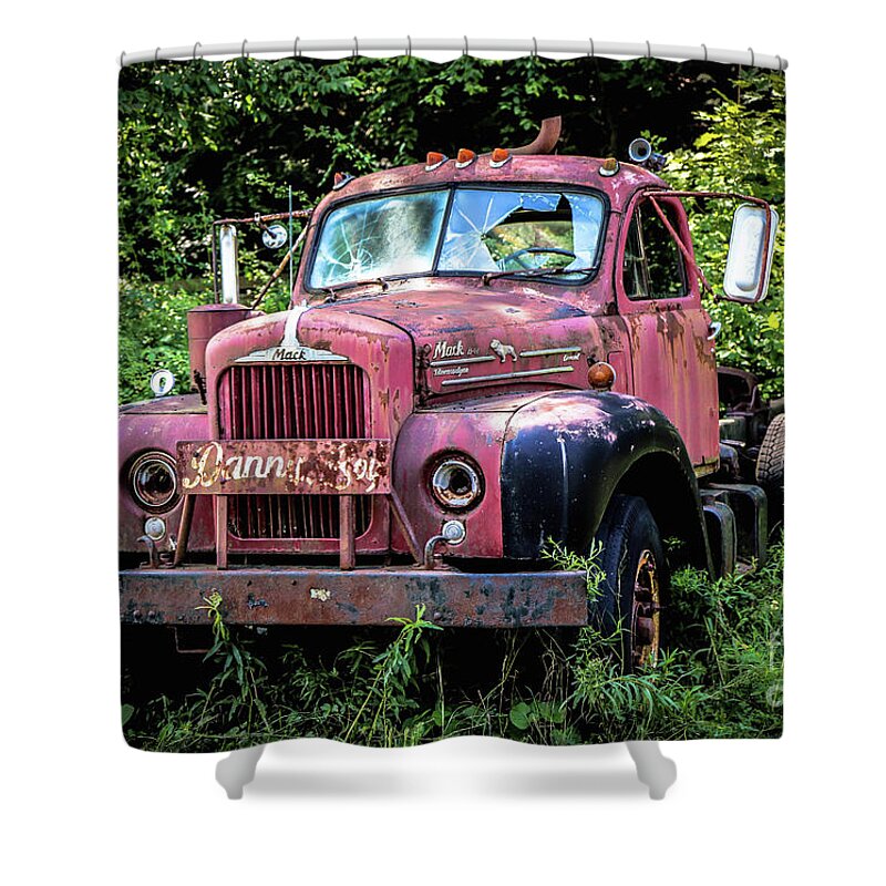 Mack Truck Shower Curtain featuring the photograph Danny Boy by Veronica Batterson
