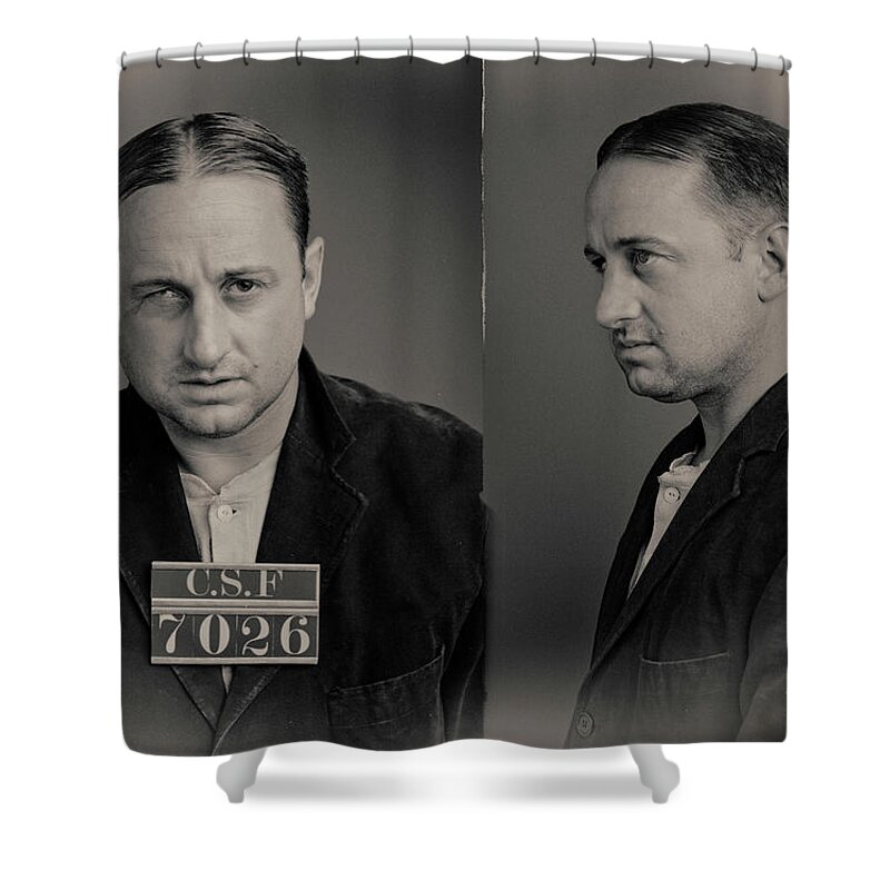 Guilt Shower Curtain featuring the photograph Danny The Fish Wanted Mugshot by Nick Dolding