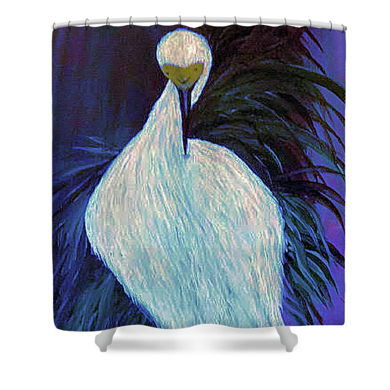 Wall Art Shower Curtain featuring the painting Dantoa by Art by Gabriele