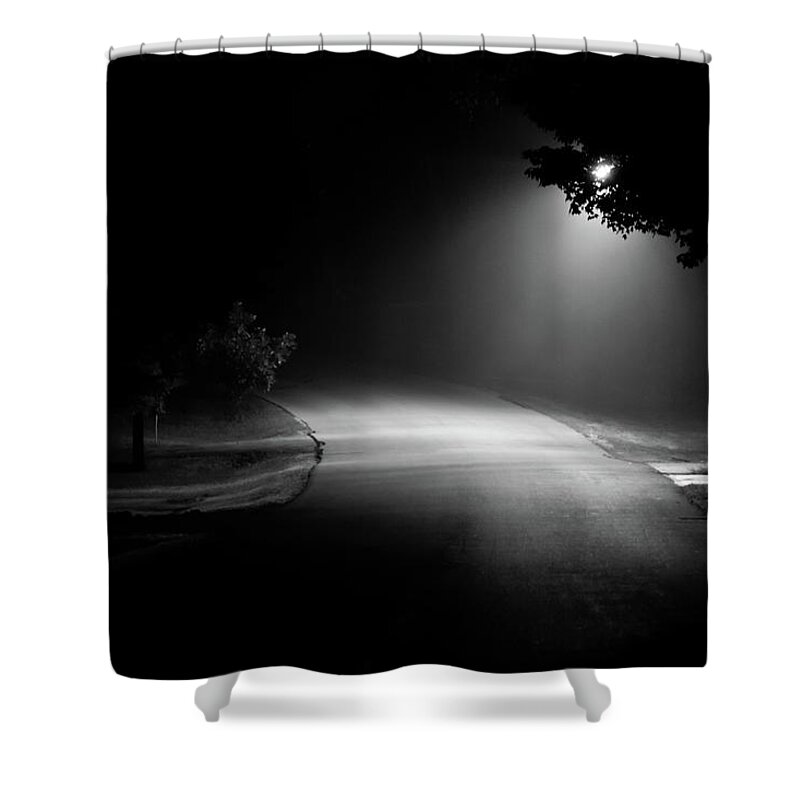 Outdoors Shower Curtain featuring the photograph Dark Night by Delobbo.com