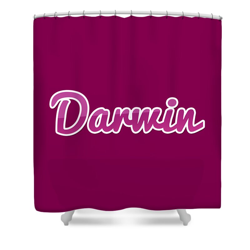 Darwin Shower Curtain featuring the digital art Darwin #Darwin by TintoDesigns