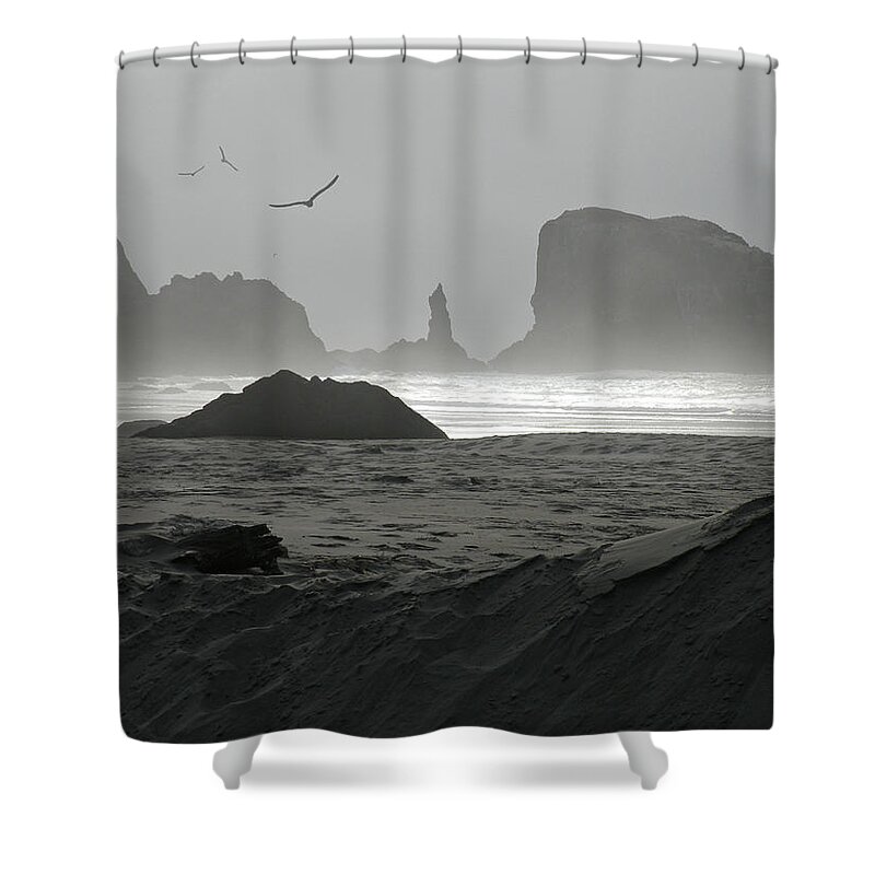 Desolation Shower Curtain featuring the photograph Desolation by Micki Findlay