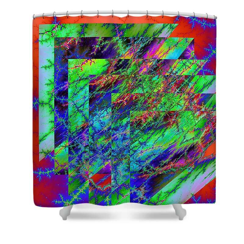 Abstract Shower Curtain featuring the photograph Difference Abstraction by Cathy Anderson