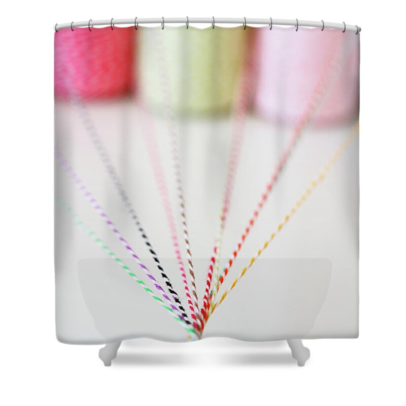 California Shower Curtain featuring the photograph Different Colored Twine Twisting by © Stacey Winters Www.staceywinters.com