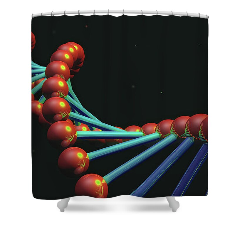 Art Shower Curtain featuring the photograph DNA by Spencer Sutton
