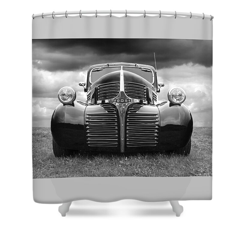 Dodge Truck Shower Curtain featuring the photograph Dodge Truck 1947 by Gill Billington