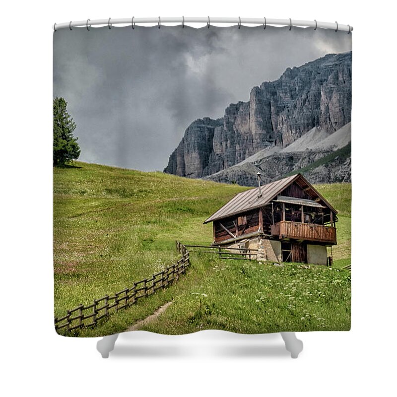 2018 Shower Curtain featuring the photograph Dolomites 7120173 by Deidre Elzer-Lento