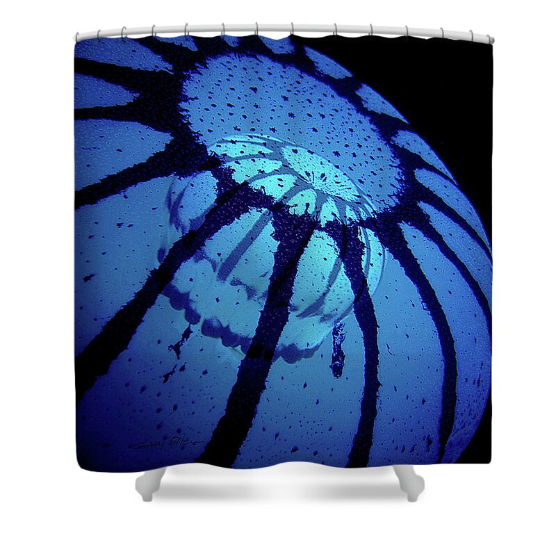 Jellyfish Shower Curtain featuring the photograph Double Jelly by Gary Felton