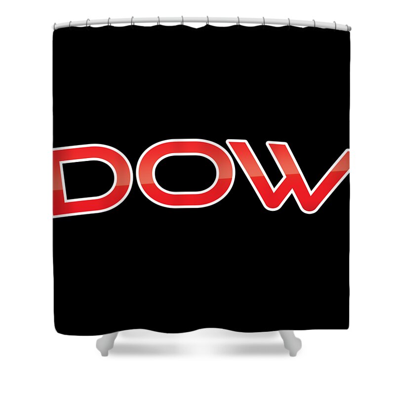 Dow Shower Curtain featuring the digital art Dow by TintoDesigns