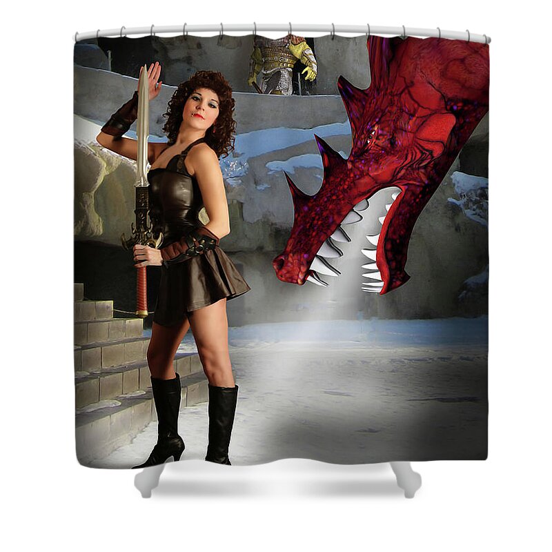 Dragon Shower Curtain featuring the photograph Dragon Breath by Jon Volden