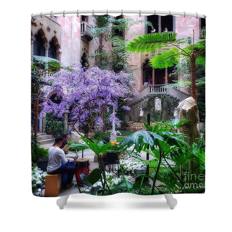 Bluebird Vine Shower Curtain featuring the photograph Dreamy Sunday by Mary Capriole