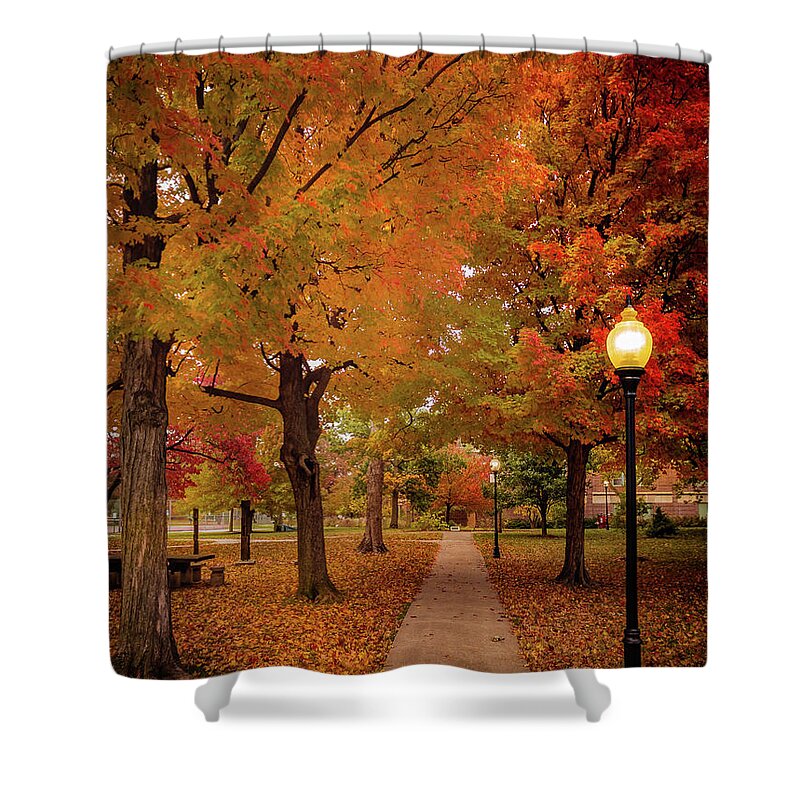 Fall Shower Curtain featuring the photograph Drury Autumn by Allin Sorenson