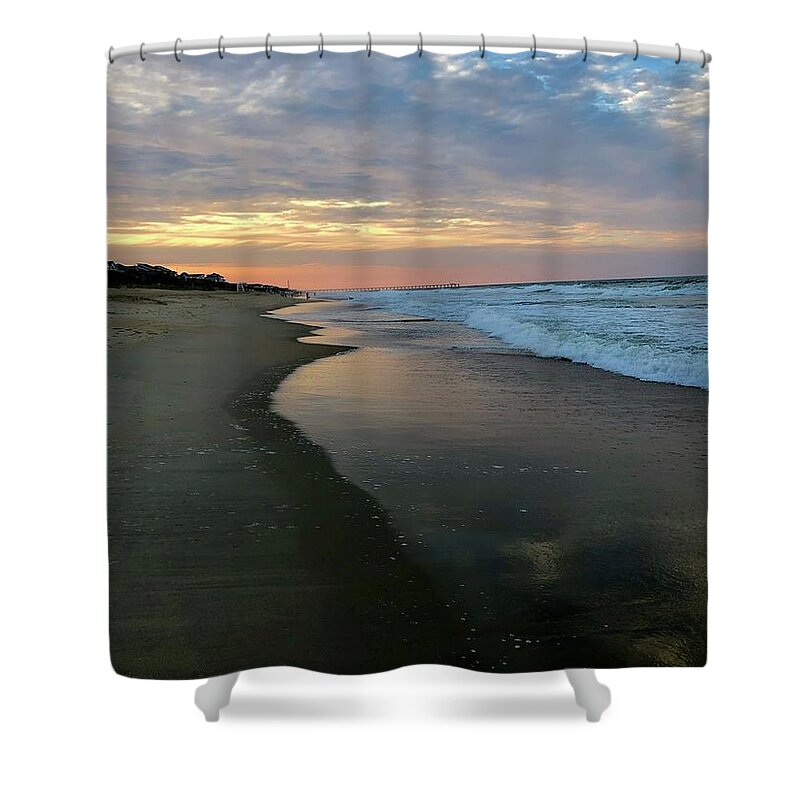 Landscape Shower Curtain featuring the photograph Duck, NC by Charles Kraus