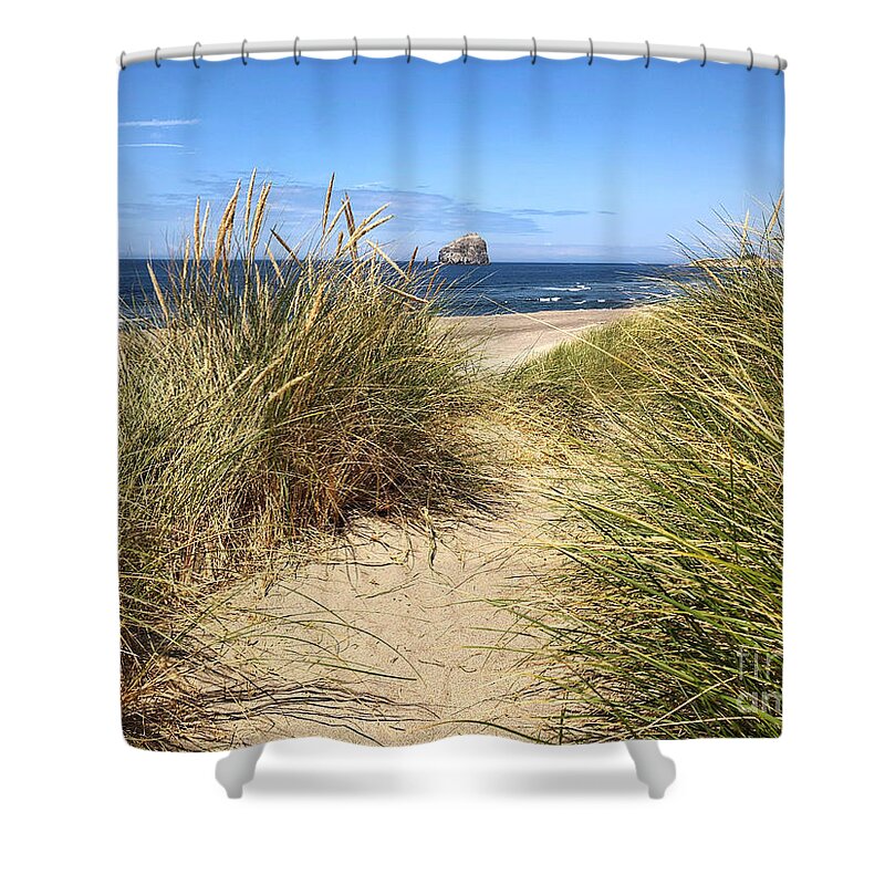 Sea Shower Curtain featuring the photograph Dune Beach Path by Jeanette French