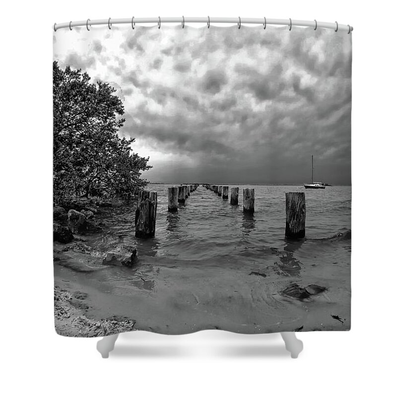 Florida Shower Curtain featuring the photograph Dunedin Sky by Stoney Lawrentz