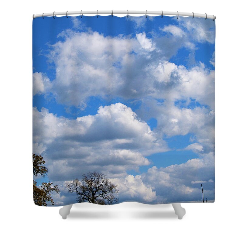 Photography Shower Curtain featuring the photograph Dutch cloud view by Luc Van de Steeg
