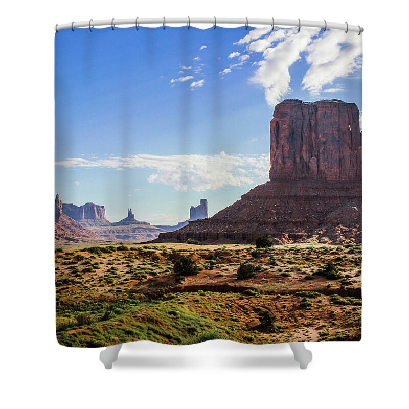 Monument Valley Shower Curtain featuring the photograph East Mitten Butte by KC Hulsman