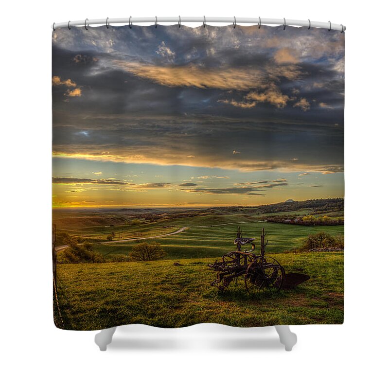 Landscape Shower Curtain featuring the photograph Eden at Sunrise by Fiskr Larsen