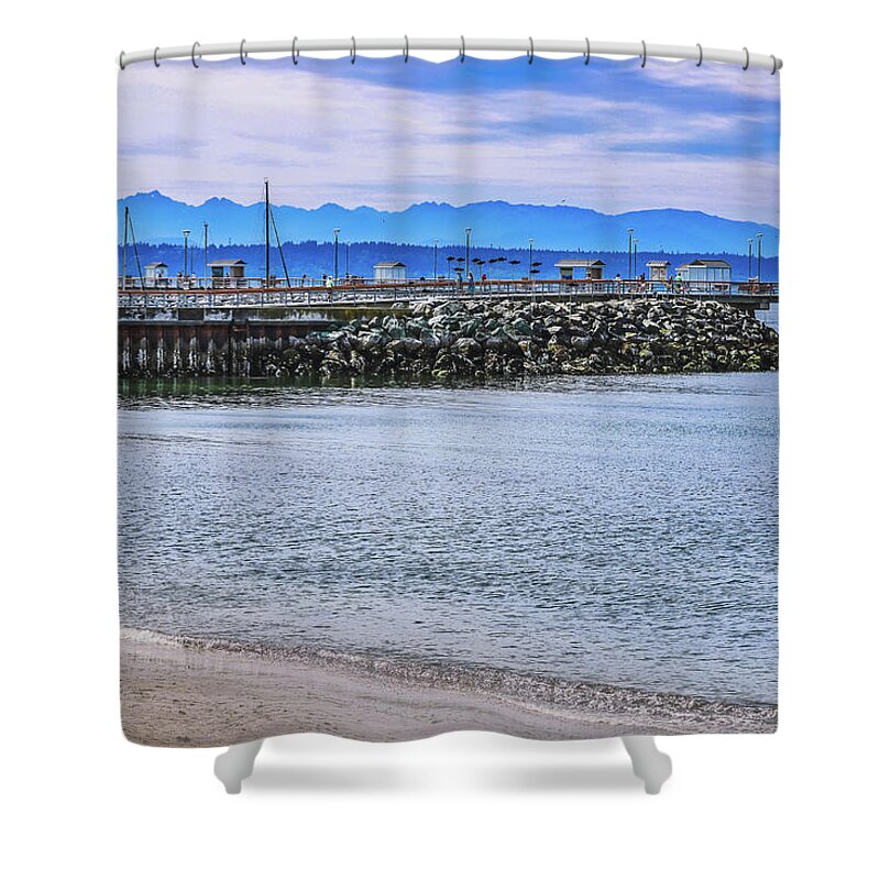 Dock Shower Curtain featuring the photograph Edmonds Dock by Anamar Pictures