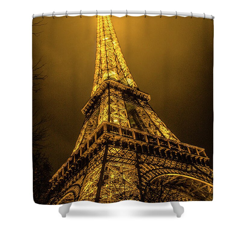 Color Shower Curtain featuring the photograph Eiffel Tower by Tito Slack
