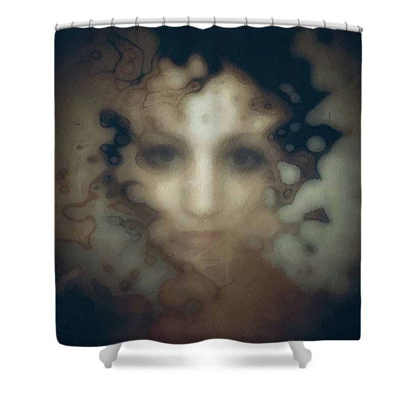 Woman Shower Curtain featuring the digital art Emerging from the depth by Gun Legler
