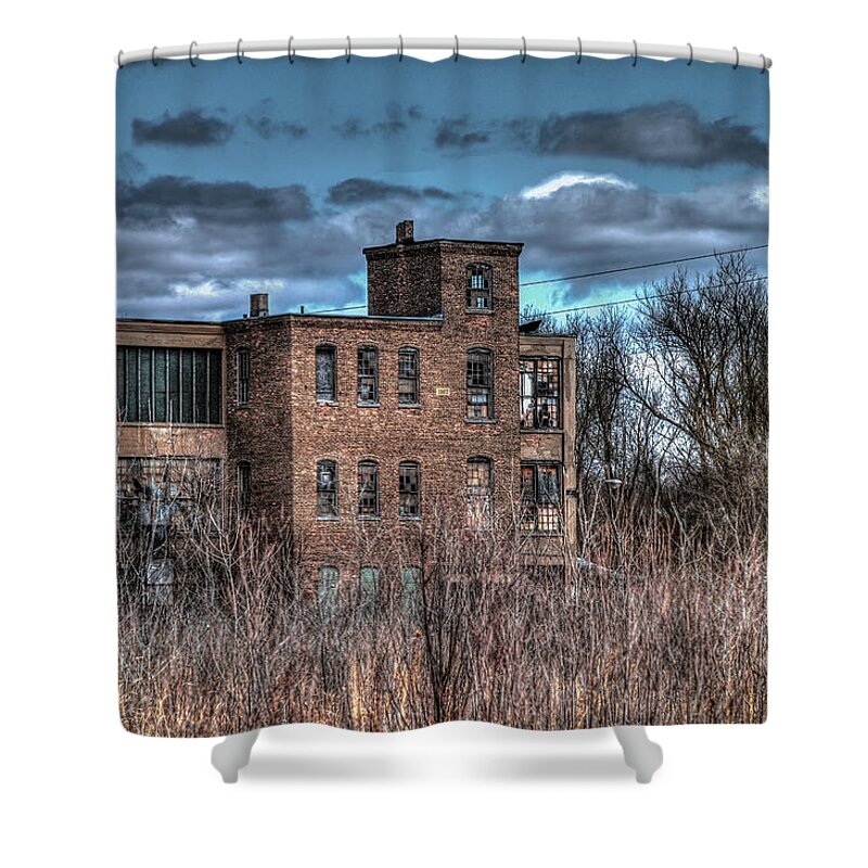Emerson Brantingham Factory Shower Curtain featuring the photograph Emerson-Brantingham by Karl Mohr