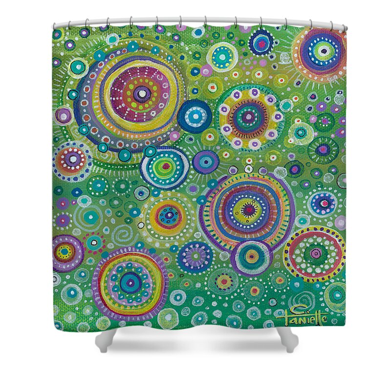 Energy Shower Curtain featuring the painting Energy by Tanielle Childers