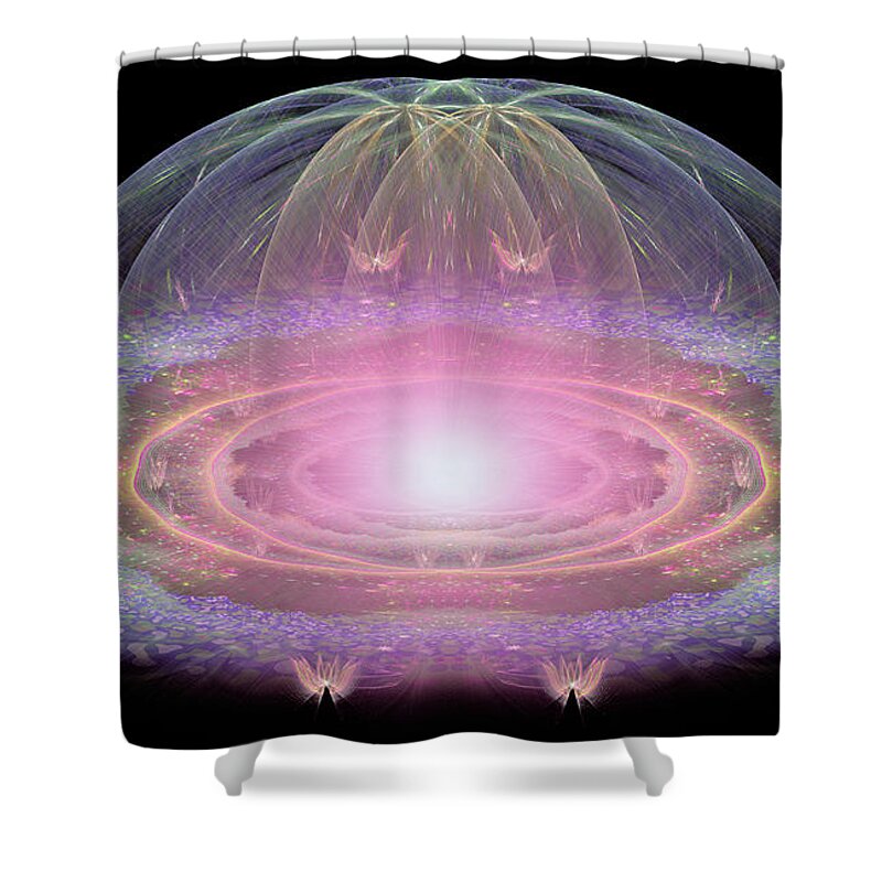  Shower Curtain featuring the digital art Esther by Missy Gainer