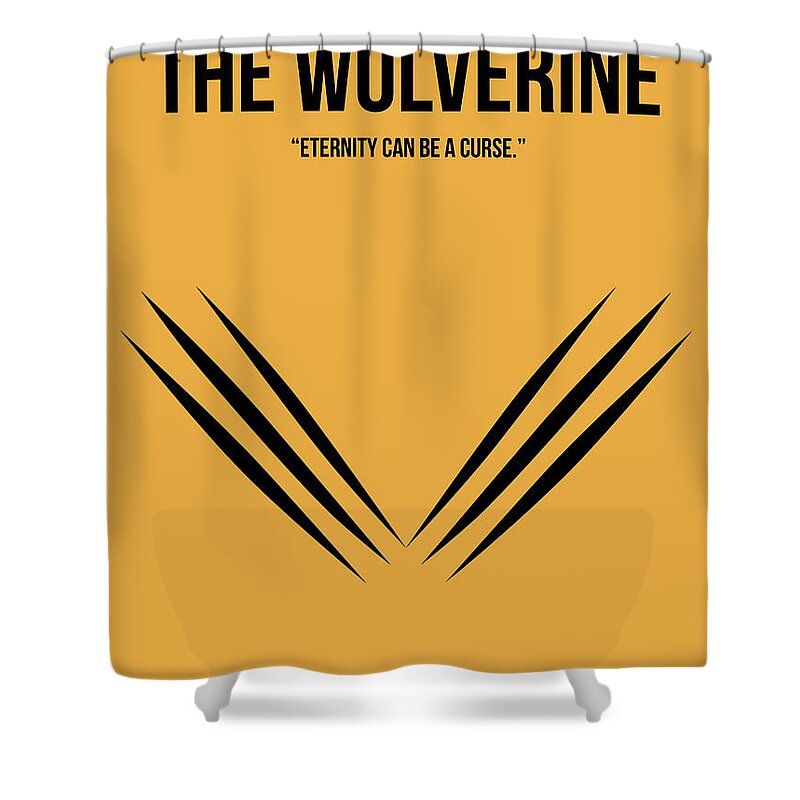 The Wolverine Shower Curtain featuring the digital art Eternity Can Be A Curse by Naxart Studio