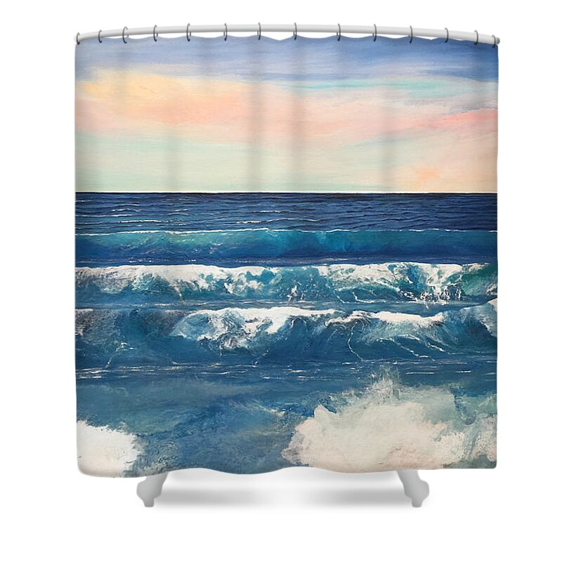 Even If Shower Curtain featuring the painting Even If by Linda Bailey
