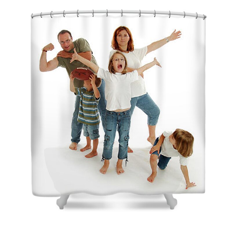 Studio Work Shower Curtain featuring the photograph Everybody do their own thing by Alan Hausenflock
