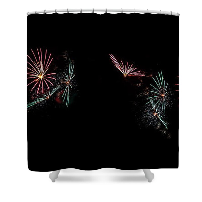 Panorama Shower Curtain featuring the photograph Explosion In Motion by Az Jackson