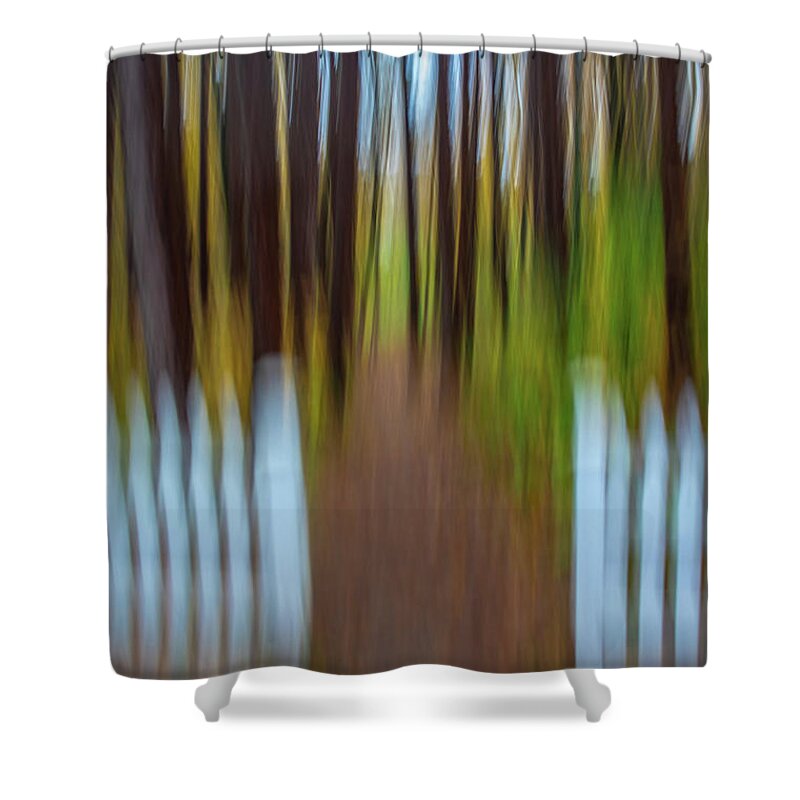  Abstract Shower Curtain featuring the photograph Fall Abstract #5 by Patricia Dennis