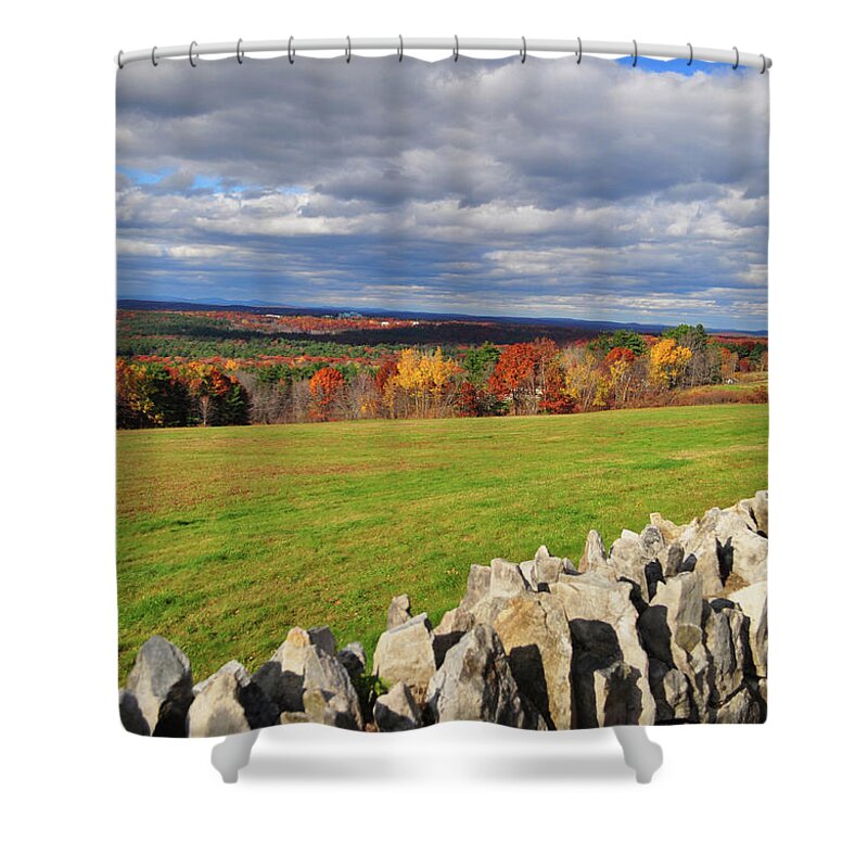 Tranquility Shower Curtain featuring the photograph Fall At Western Massachusetts by Www.ferpectshotz.com