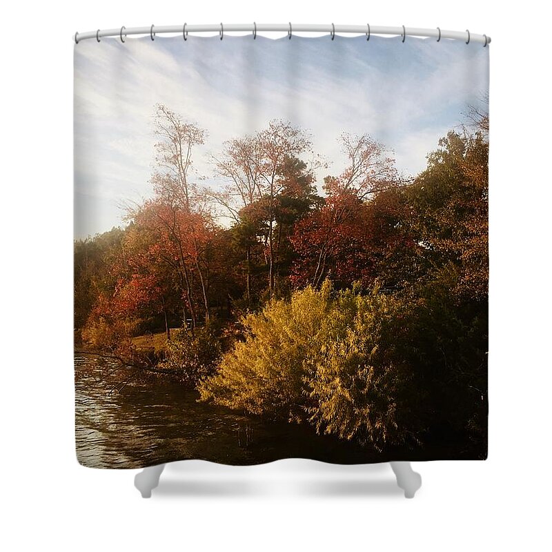 Fall Shower Curtain featuring the photograph Fall Colors by Kelly Thackeray