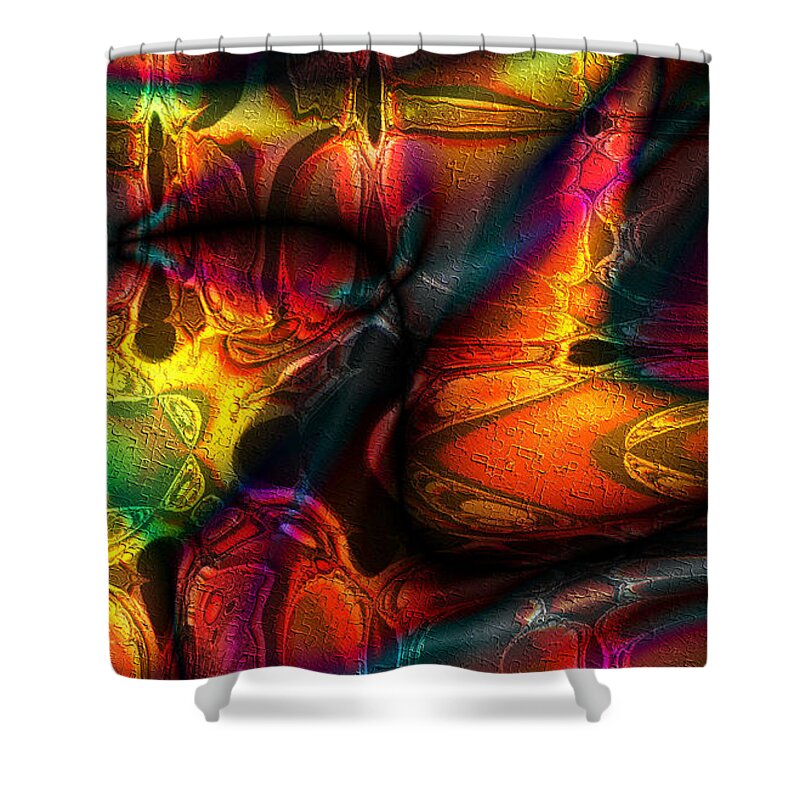 Fantastical Shower Curtain featuring the digital art Fantastical by Kiki Art