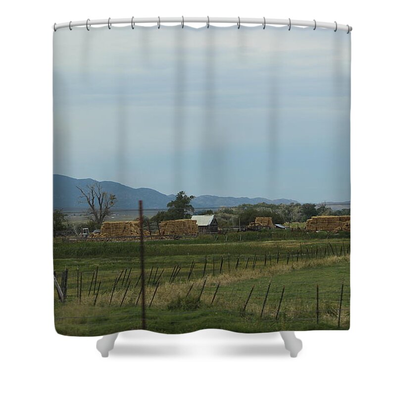 Utah Shower Curtain featuring the photograph Farmland in Utah by Colleen Cornelius
