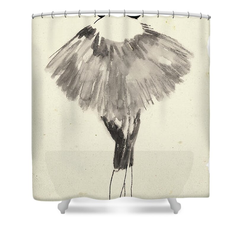 Fashion Shower Curtain featuring the painting Fashion Glimpse IIi by Melissa Wang