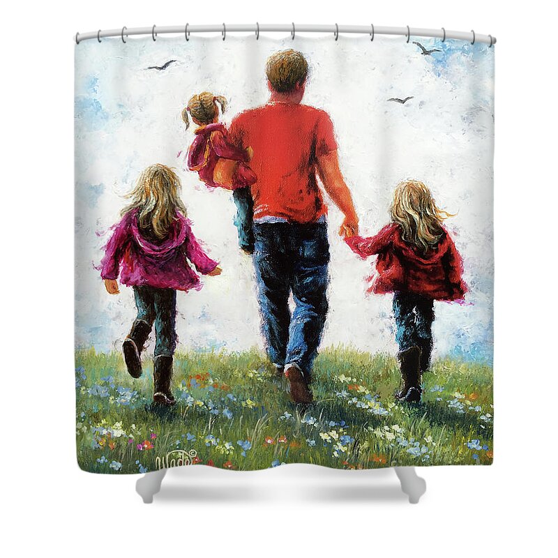 Designs Similar to Father Three Daughters Walking