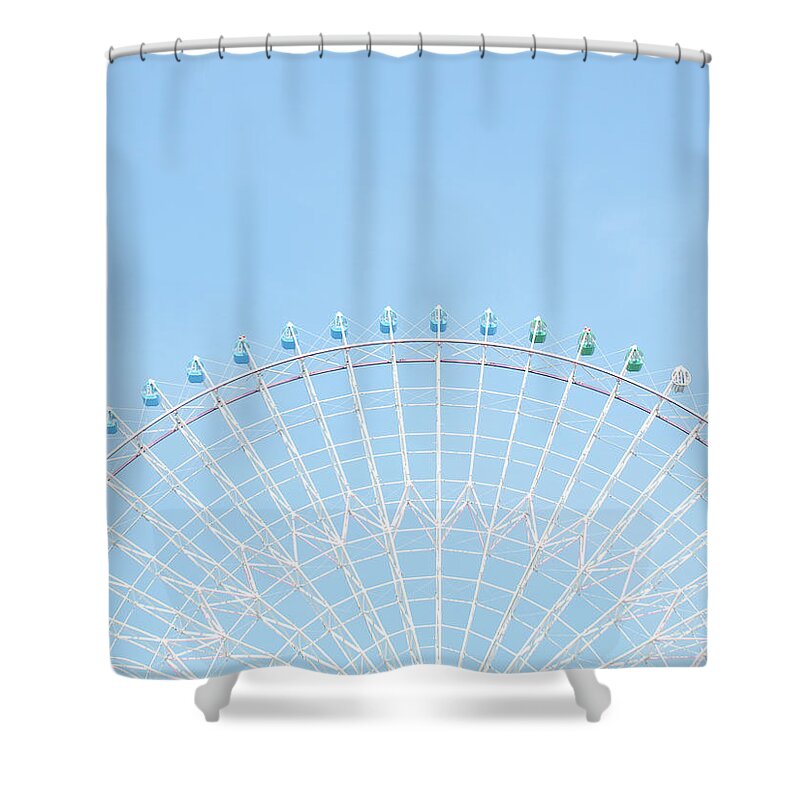 Clear Sky Shower Curtain featuring the photograph Ferris Wheel by Satoshi Onishi/a.collectionrf