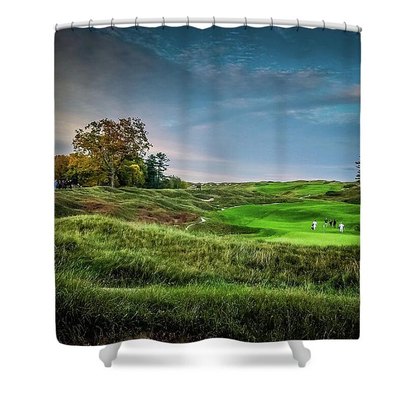 Haven Shower Curtain featuring the photograph Finishing Hole by Tom Weisbrook