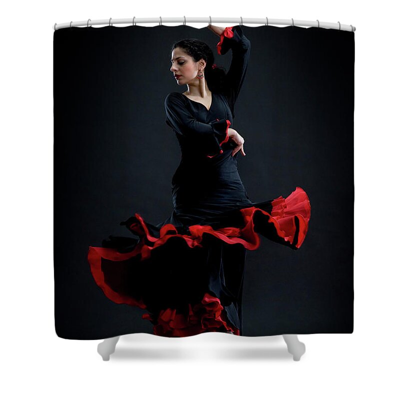 People Shower Curtain featuring the photograph Flamenco Dancer by David Sacks
